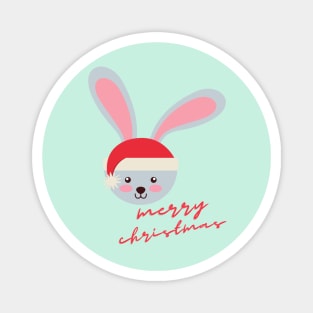 Cute christmas rabbit Magnet